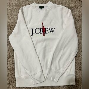 J. Crew White Crewneck Sweater